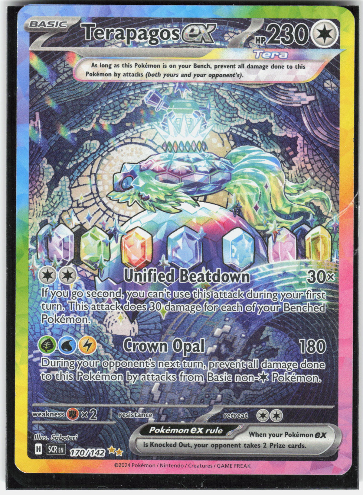 SV07: Stellar Crown #170/142 Terapagos ex