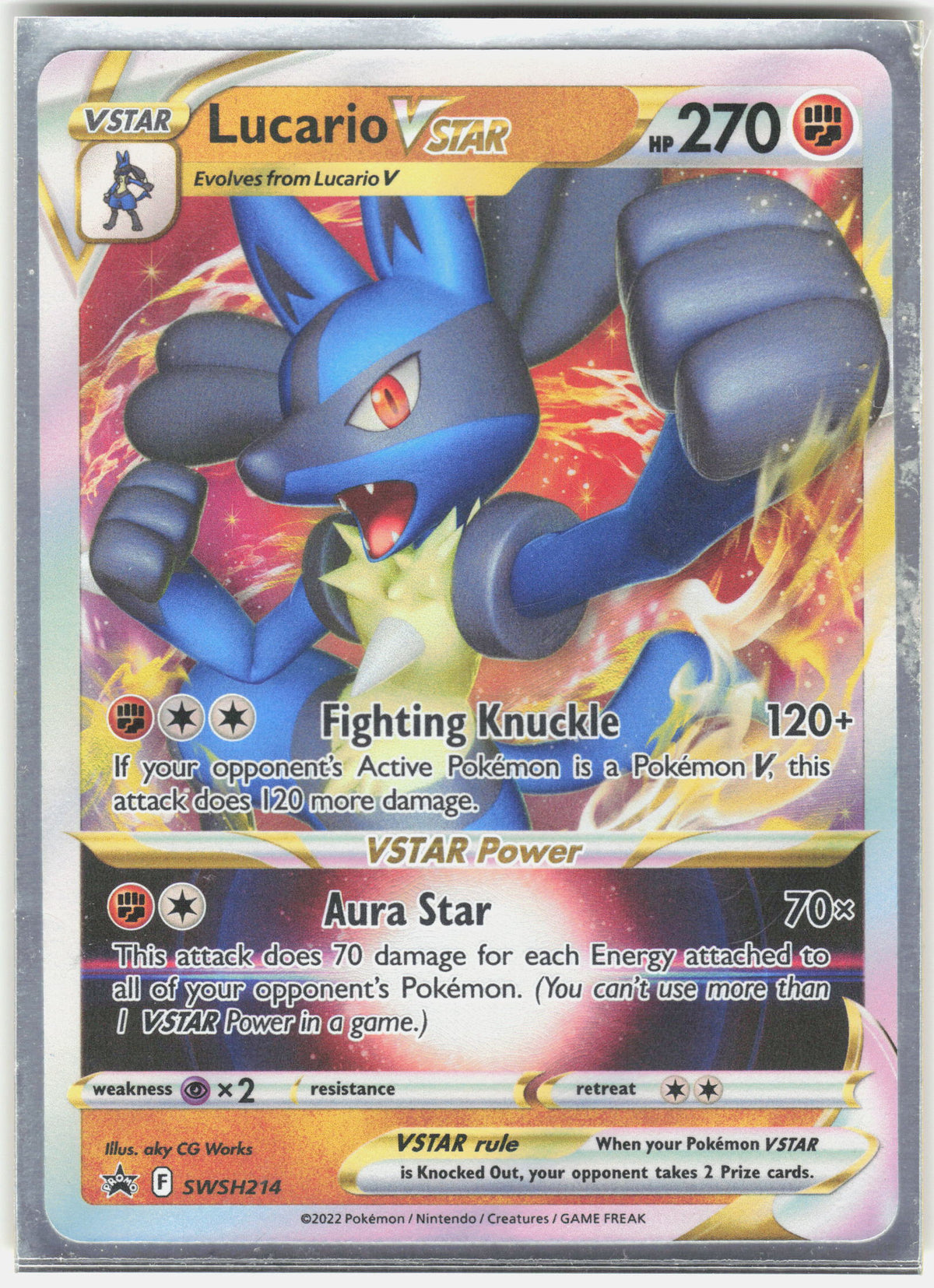 SWSH: Sword & Shield Promo Cards #SWSH214 Lucario VSTAR