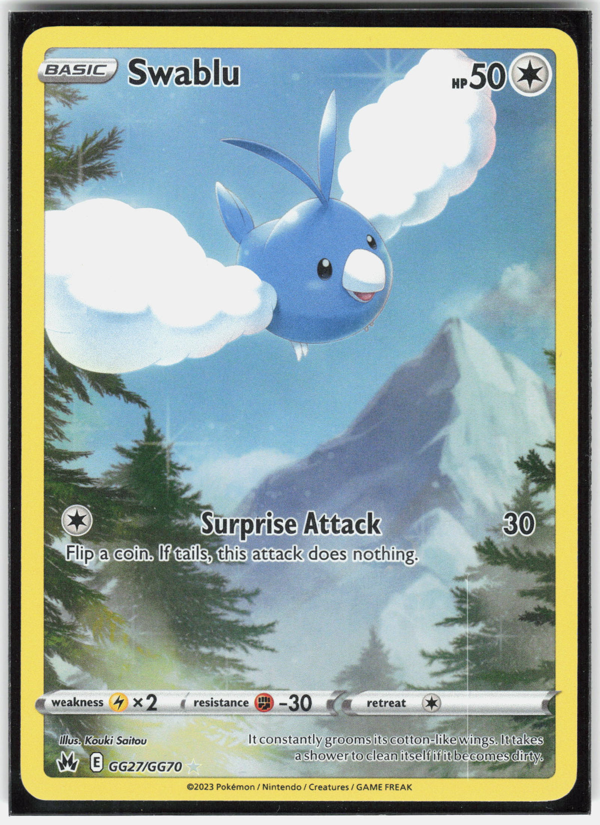 SWSH: Crown Zenith: Galarian Gallery #GG27/GG70 Swablu