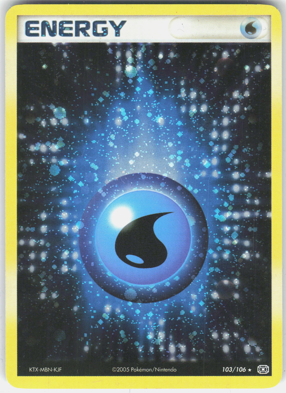 EX Emerald #103/106 Water Energy