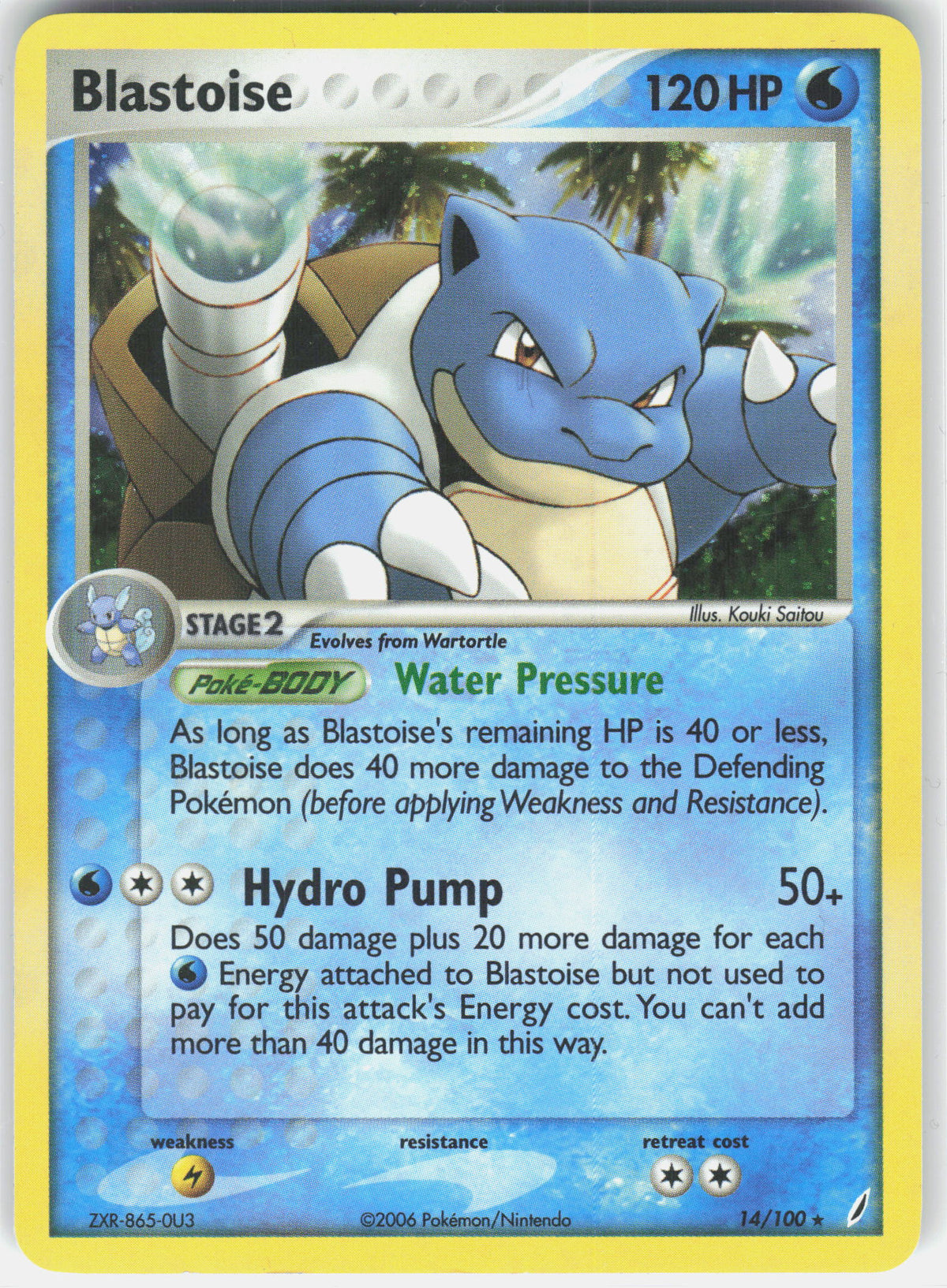 EX Crystal Guardians #14/100 Blastoise