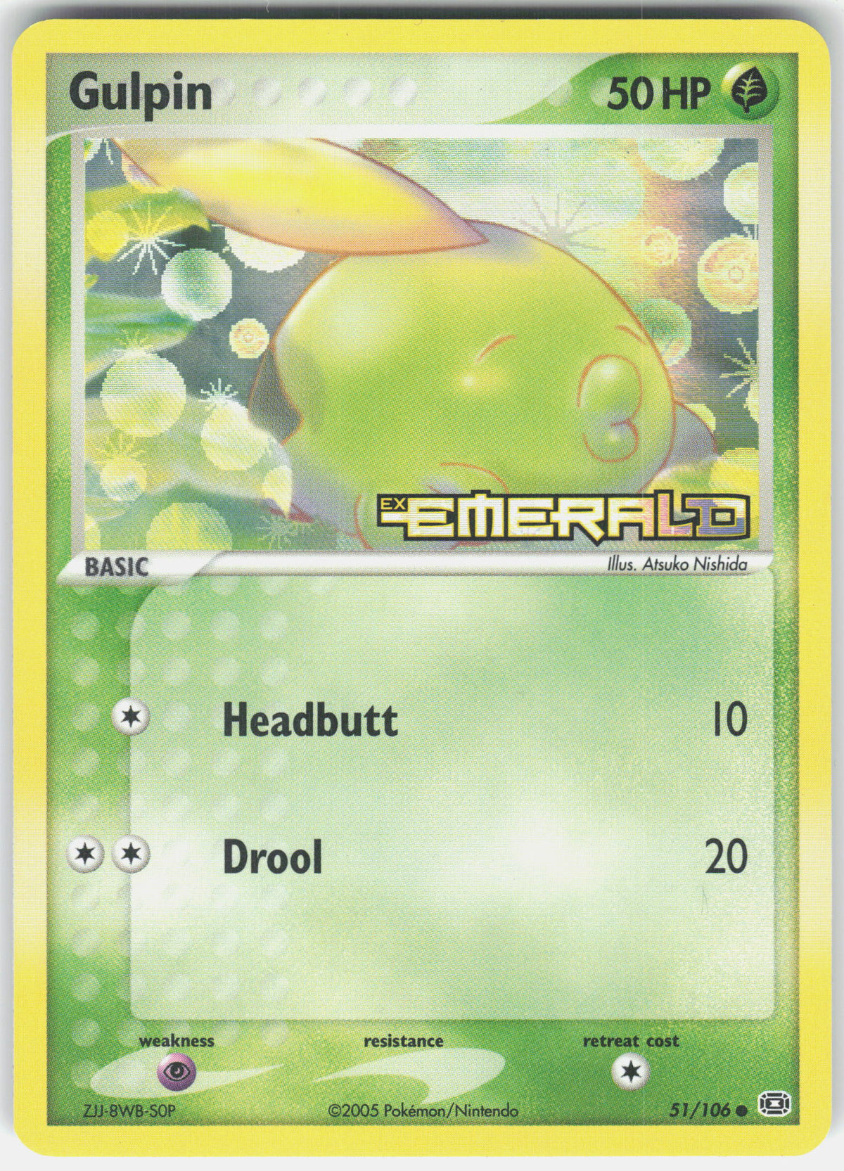 Emerald #51/106 Gulpin