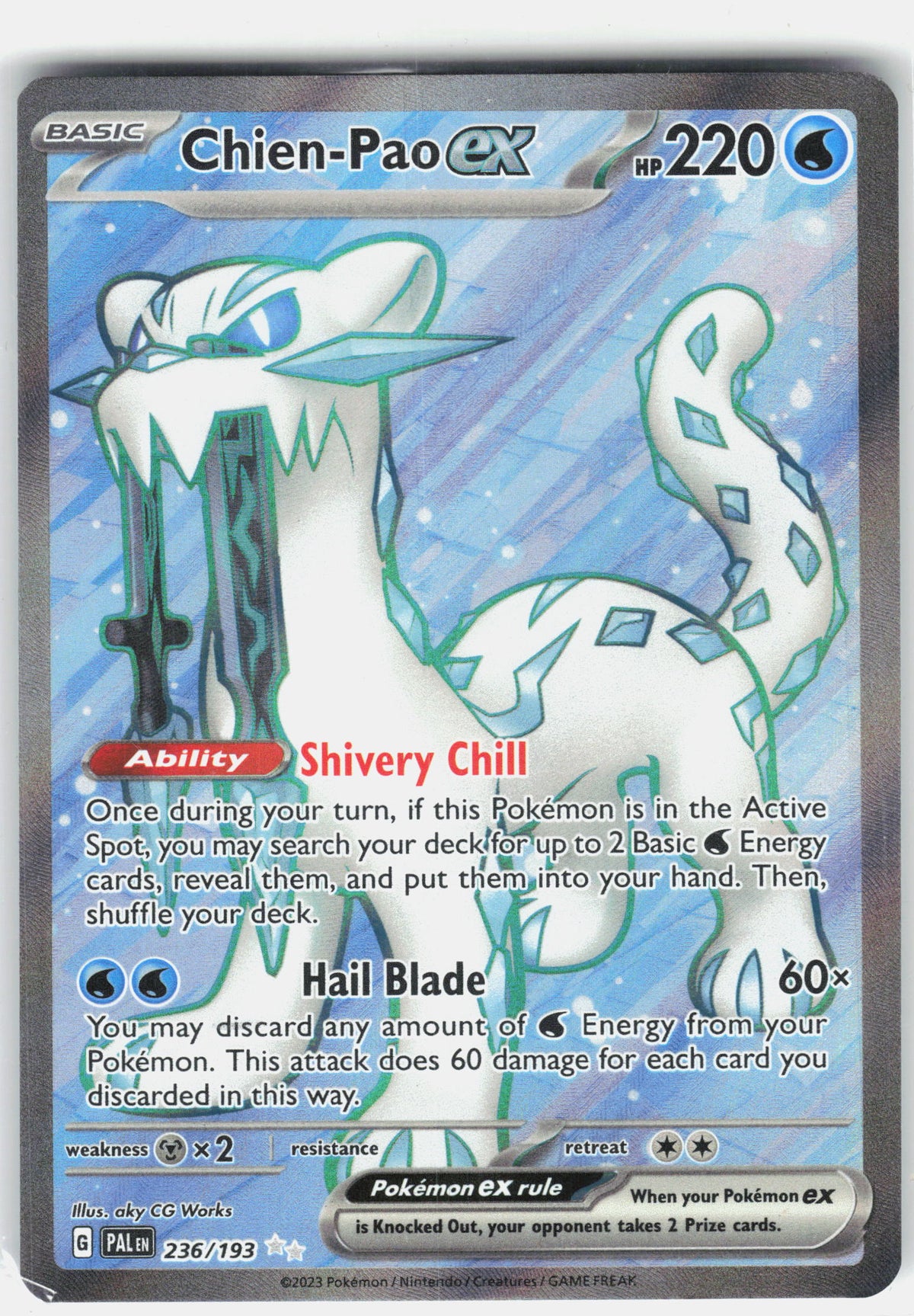 SV02: Paldea Evolved #236/193 Chien-Pao ex