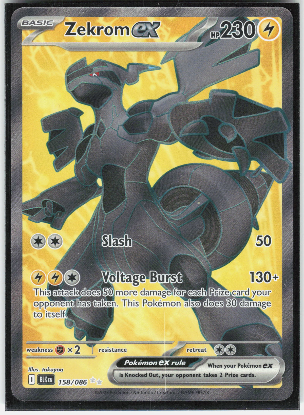 SV: Black Bolt #158/086 Zekrom ex