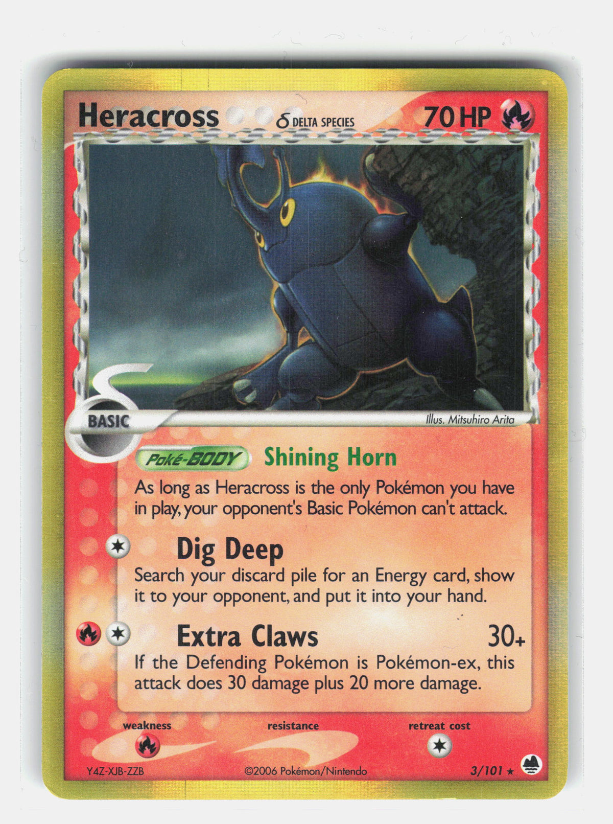Dragon Frontiers #3/101 Heracross (Delta Species)