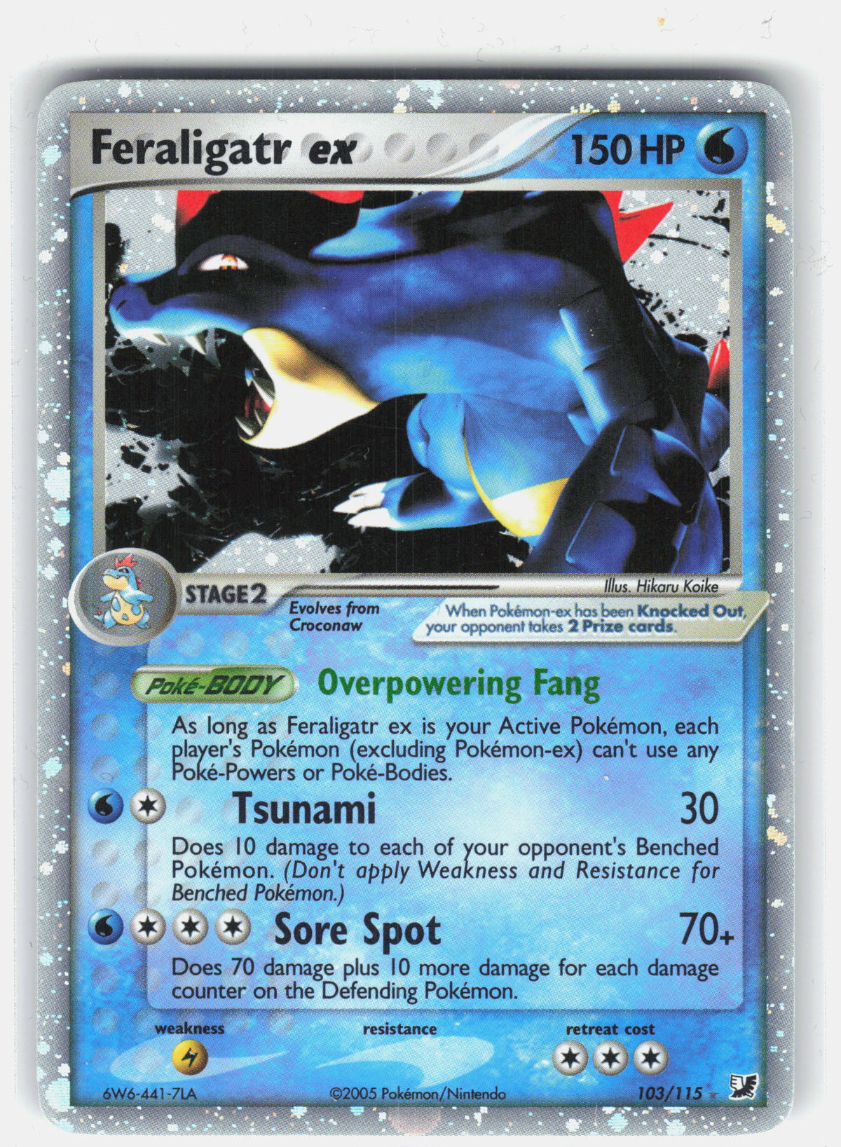 Unseen Forces #103/115 Feraligatr ex