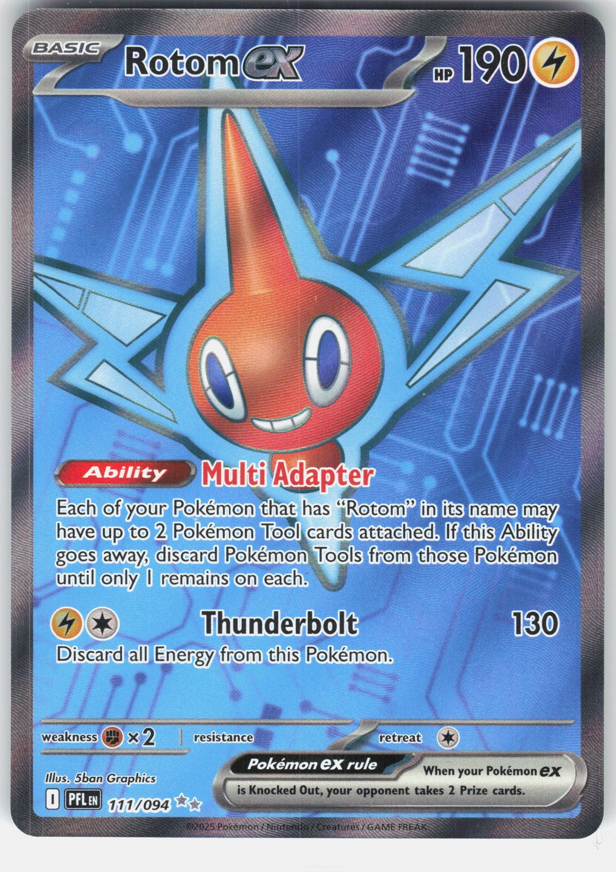 ME02: Phantasmal Flames #111/094 Rotom ex