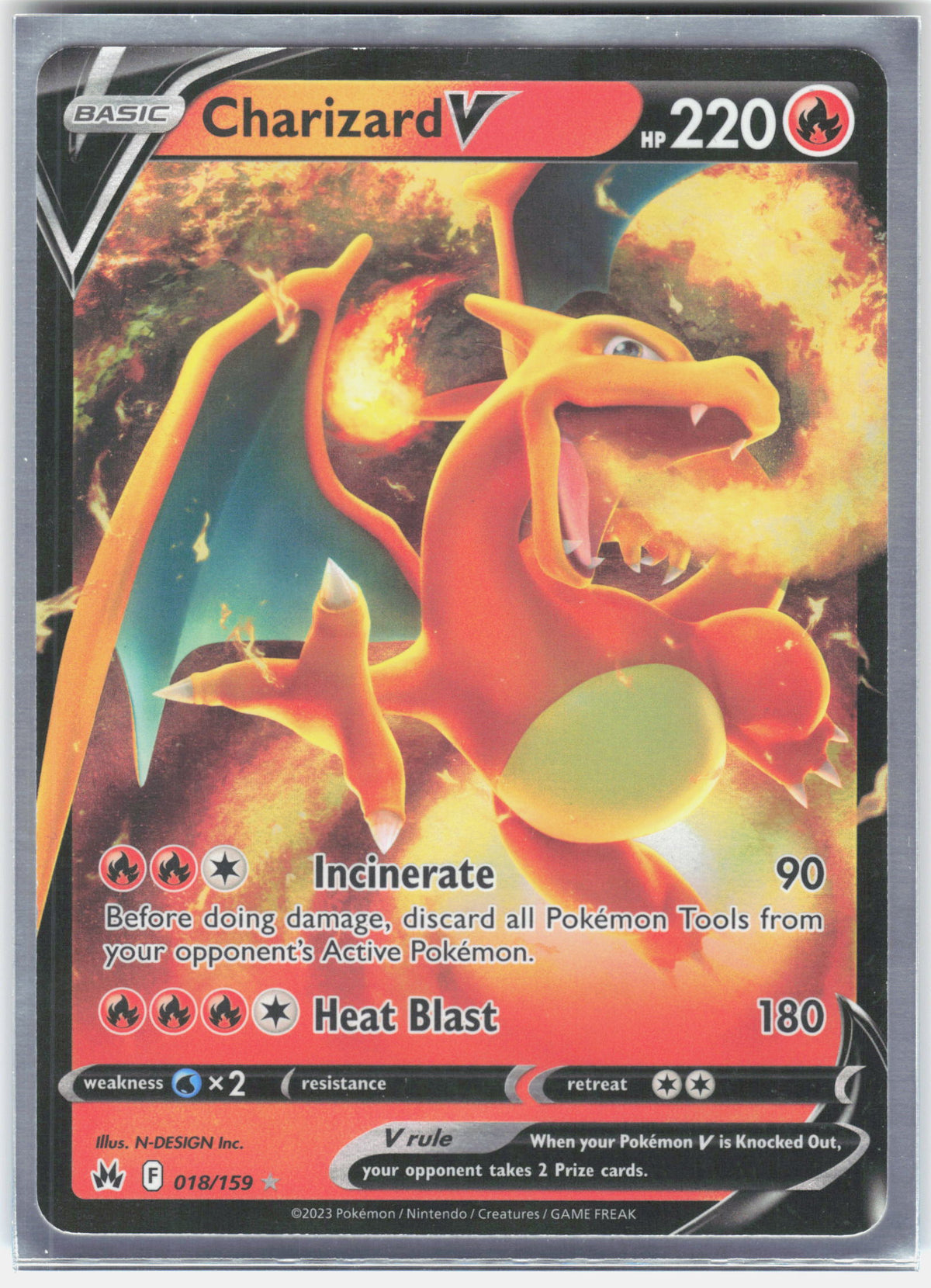 SWSH09: Brilliant Stars #017/172 Charizard V