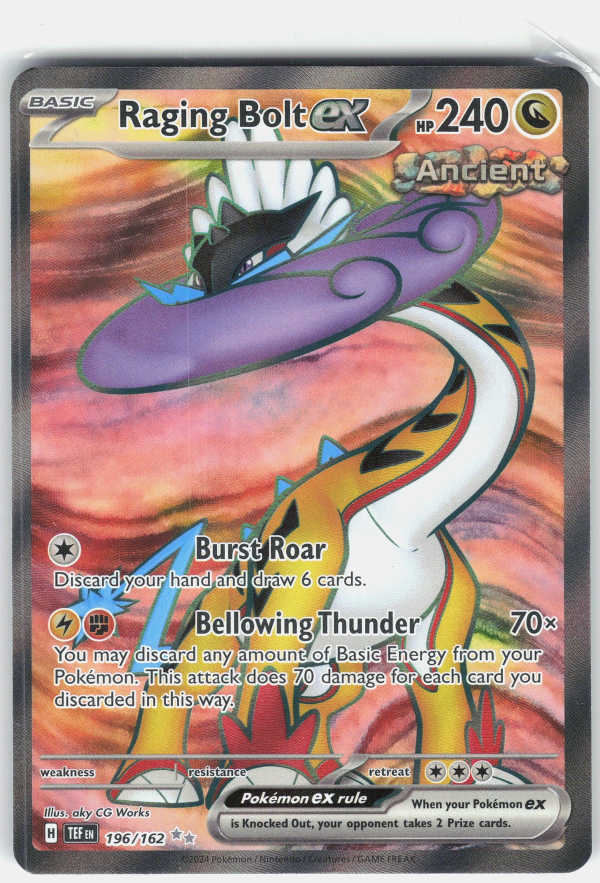 SV05: Temporal Forces #196/162 Raging Bolt ex