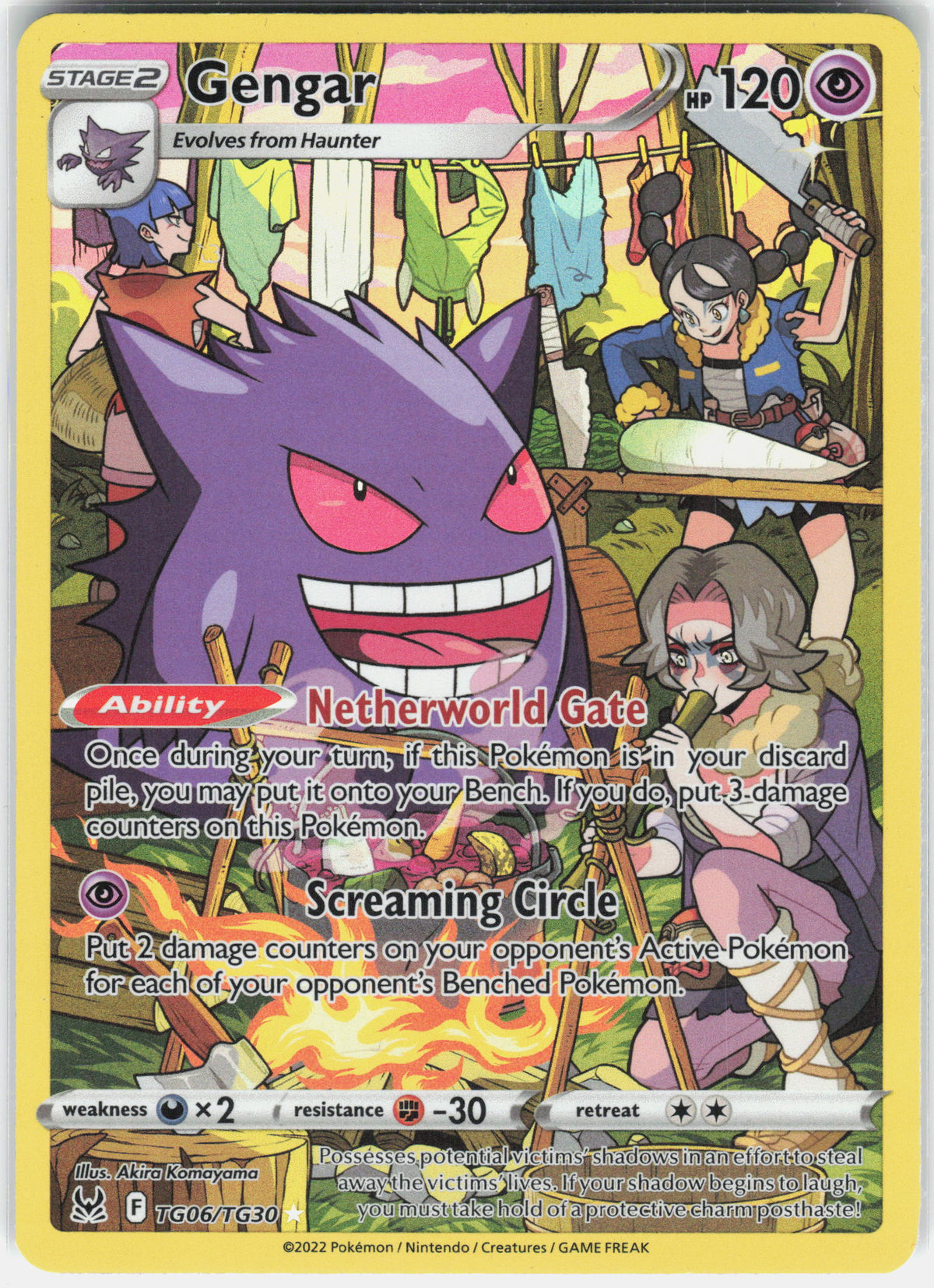SWSH11: Lost Origin Trainer Gallery #TG06/TG30 Gengar