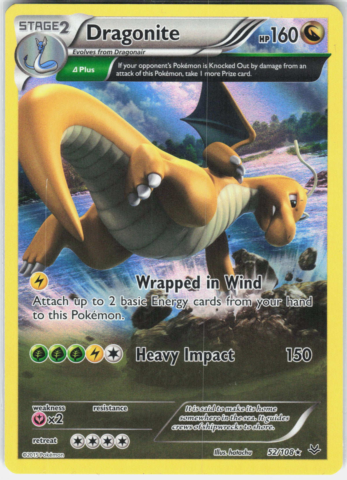 XY - Roaring Skies #52/108 Dragonite (52 Delta)