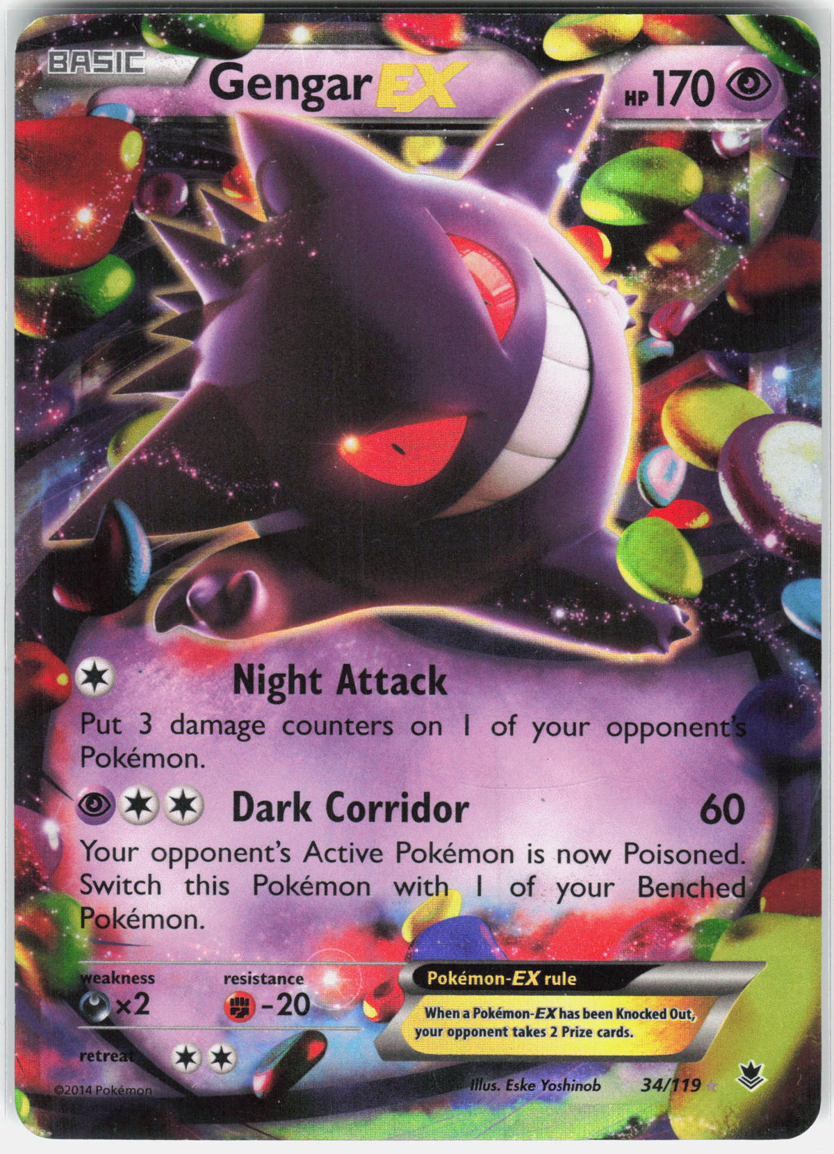 XY - Phantom Forces #34/119 Gengar EX