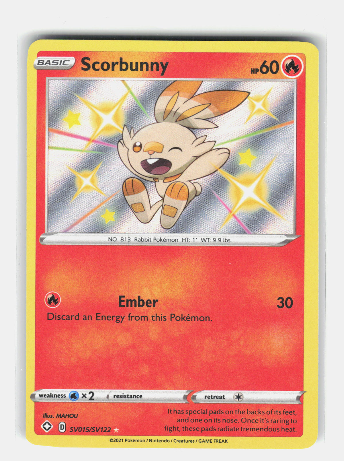 Shining Fates: Shiny Vault #SV015/SV122 Scorbunny