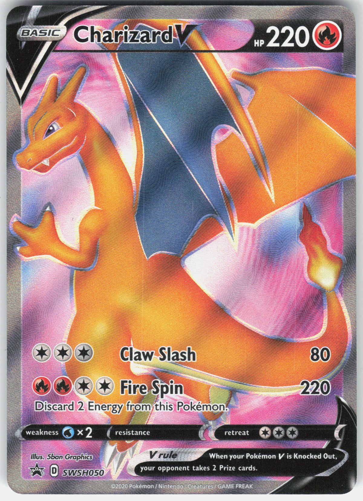 SWSH: Sword & Shield Promo Cards #SWSH050 Charizard V