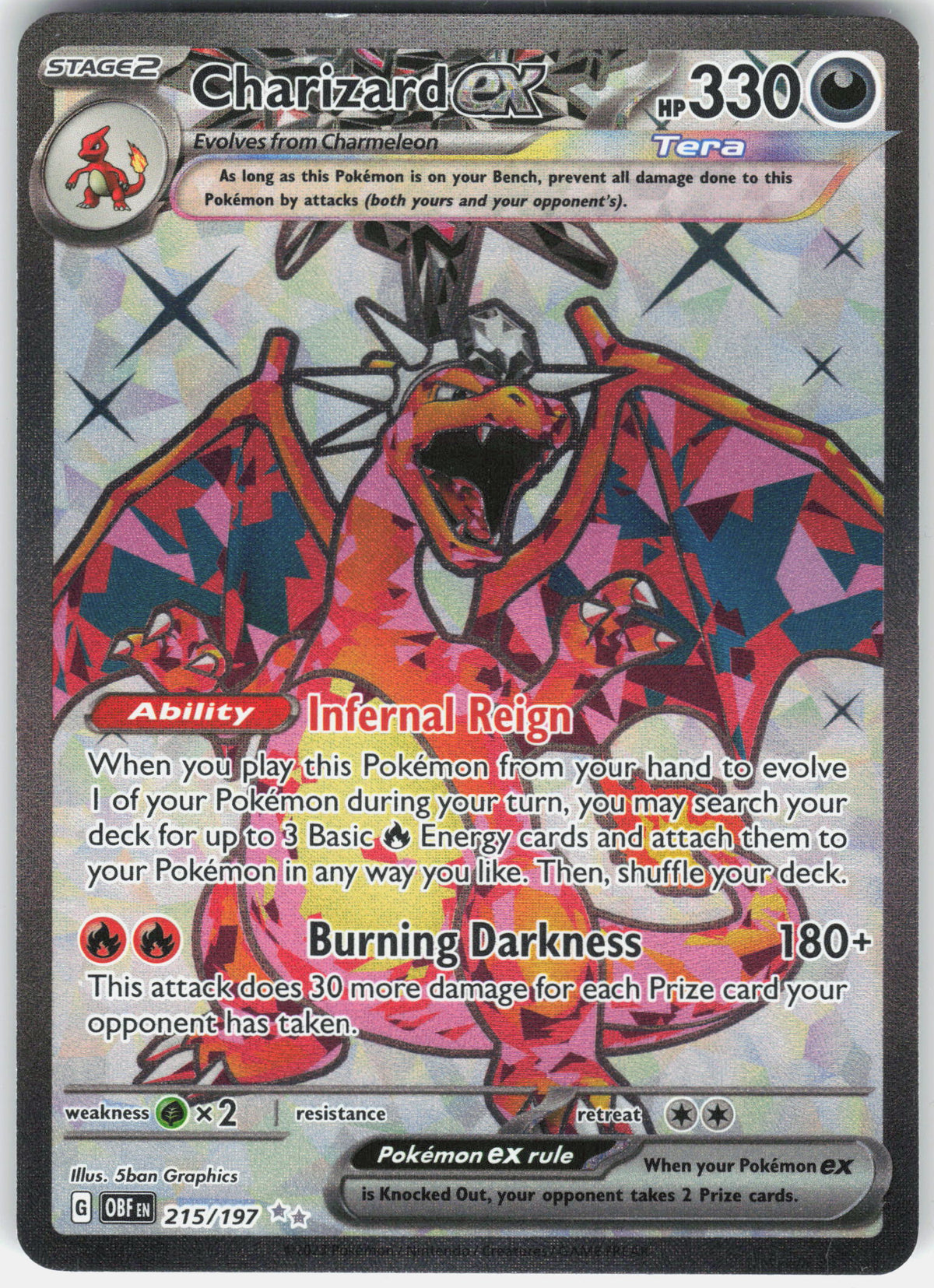 SV03: Obsidian Flames #215/197 Charizard ex