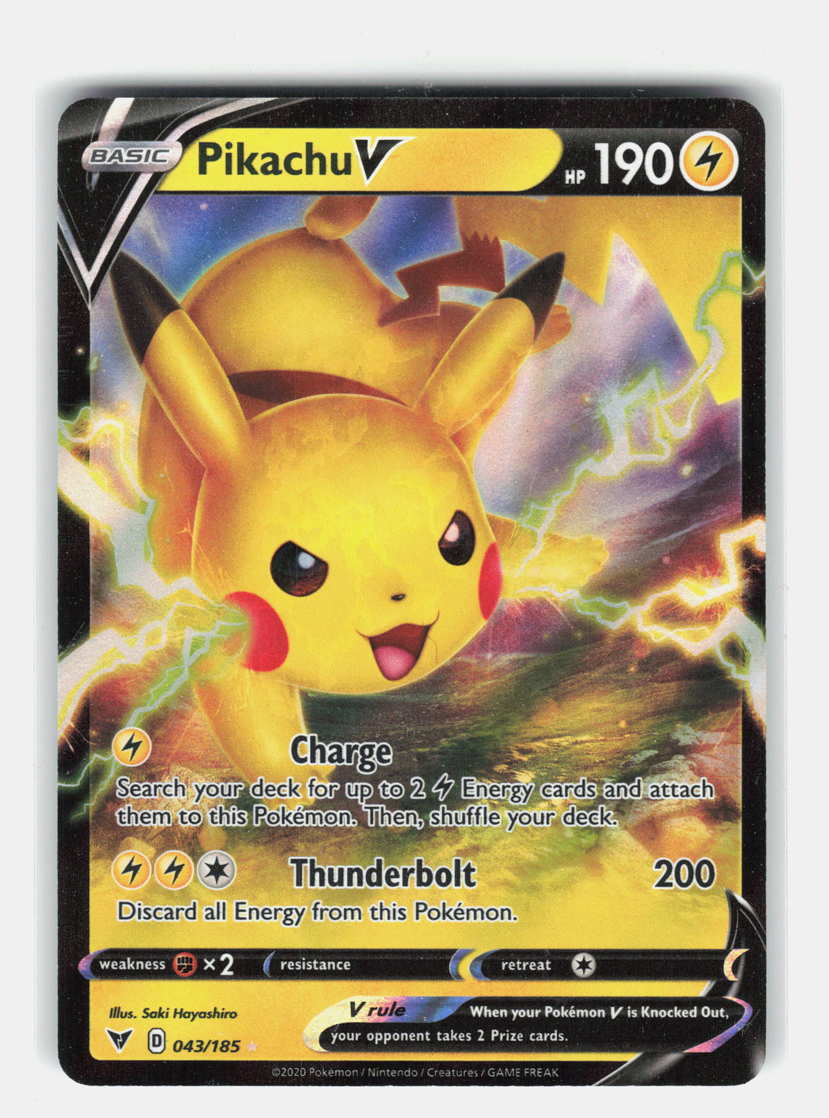 SWSH04: Vivid Voltage #043/185 Pikachu V