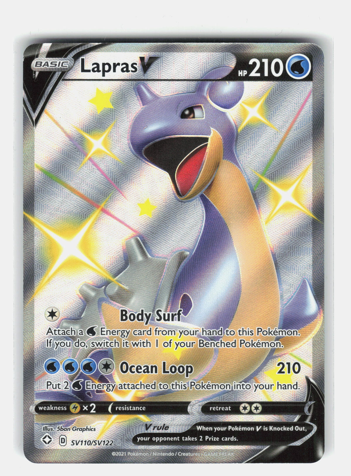 Shining Fates: Shiny Vault #SV110/SV122 Lapras V