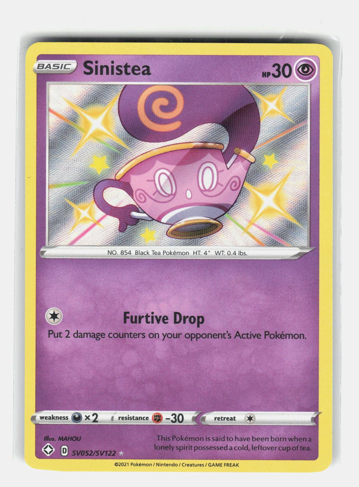 Shining Fates: Shiny Vault #SV052/SV122 Sinistea