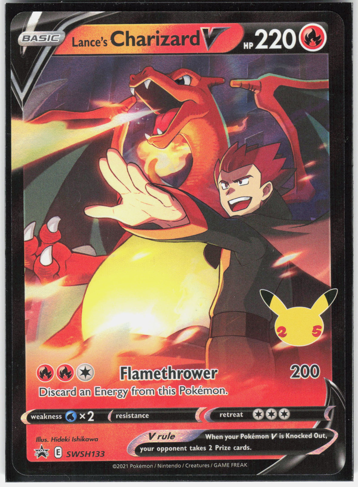 SWSH: Sword & Shield Promo Cards #SWSH133 Lance's Charizard V