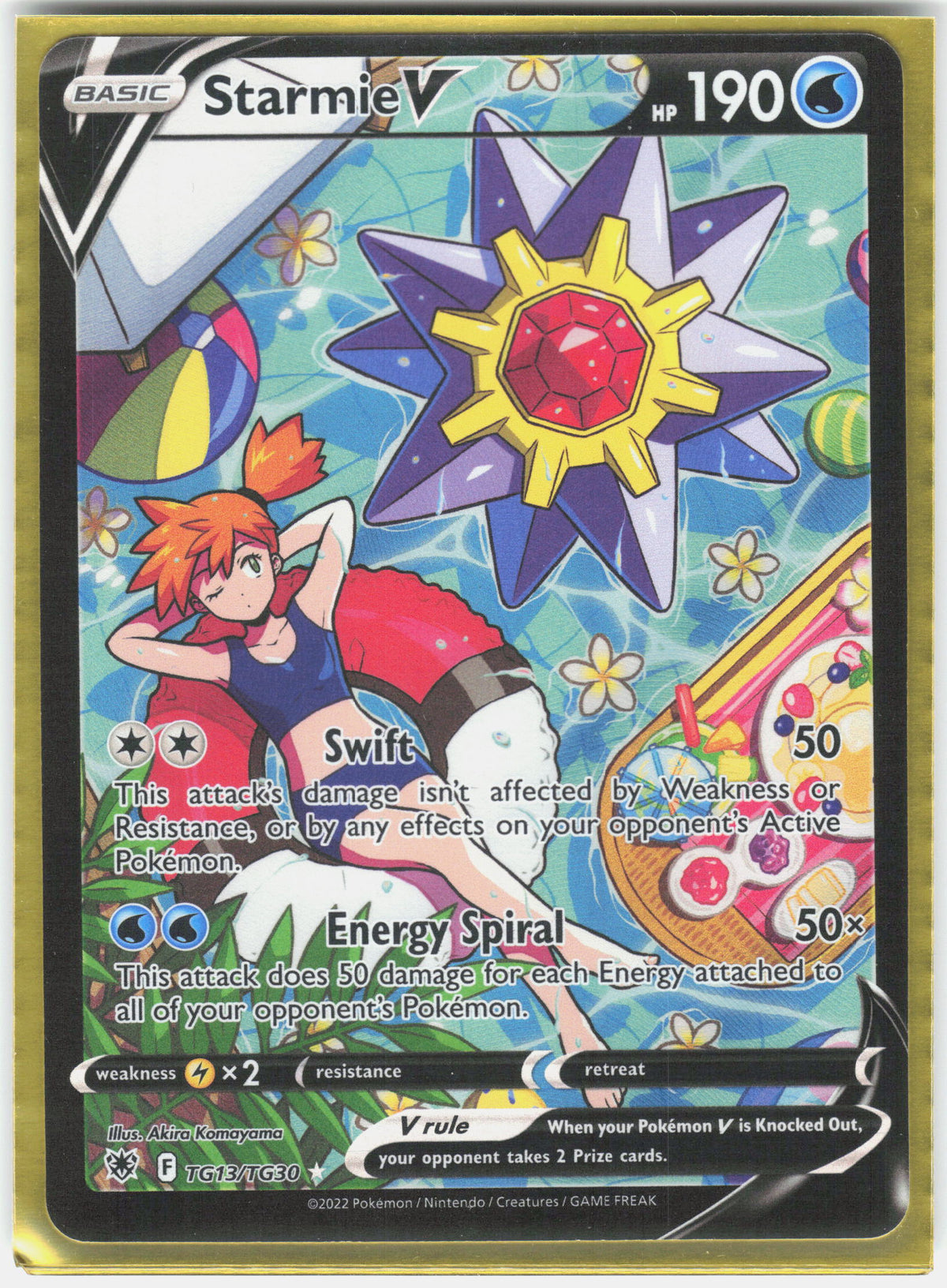 SWSH10: Astral Radiance Trainer Gallery #TG13/TG30 Starmie V