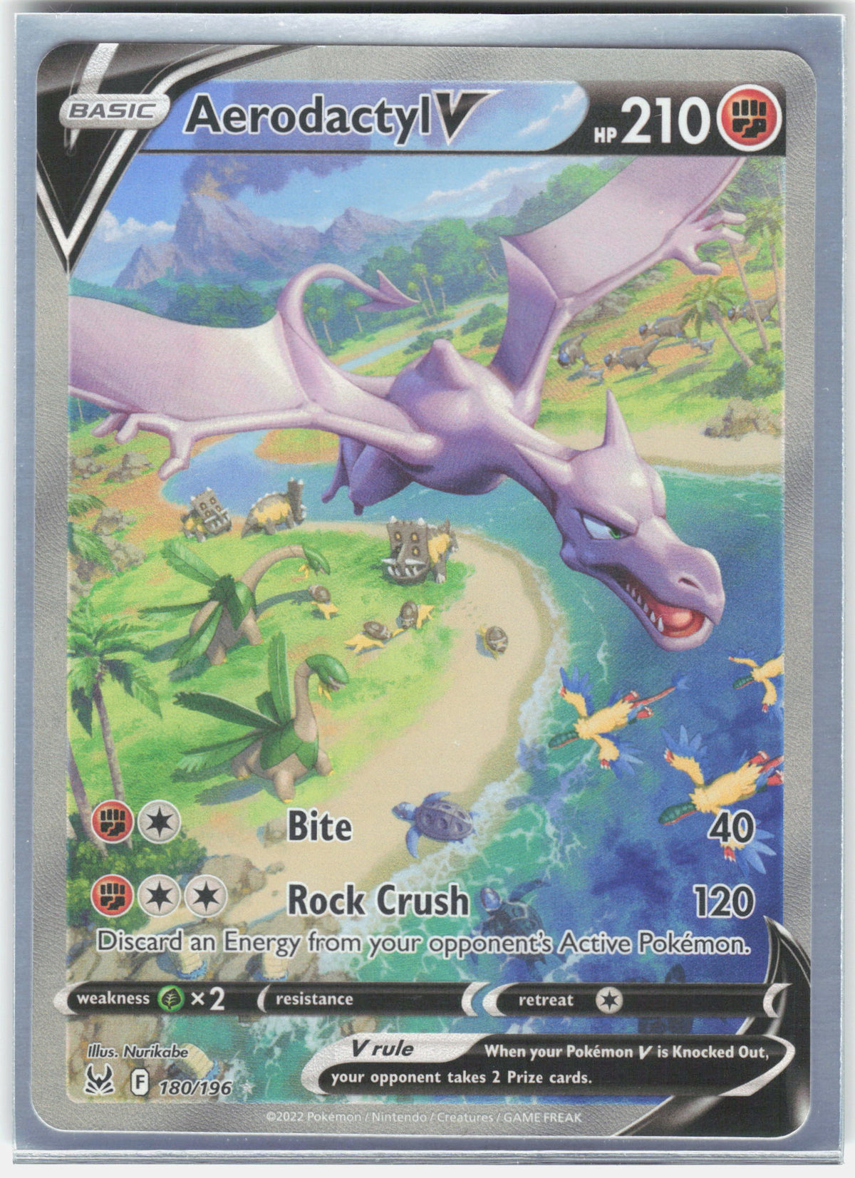 SWSH11: Lost Origin #180/196 Aerodactyl V (Alternate Full Art)