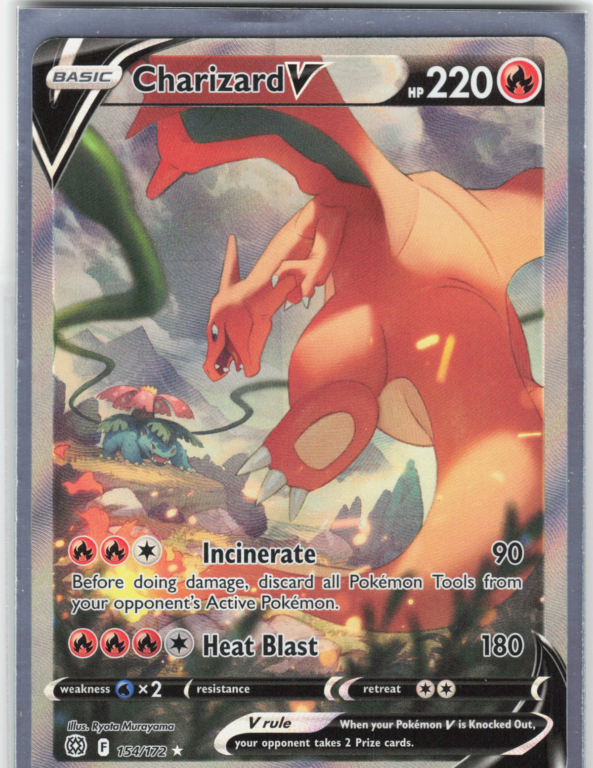 SWSH09: Brilliant Stars #154/172 Charizard V (Alternate Full Art)