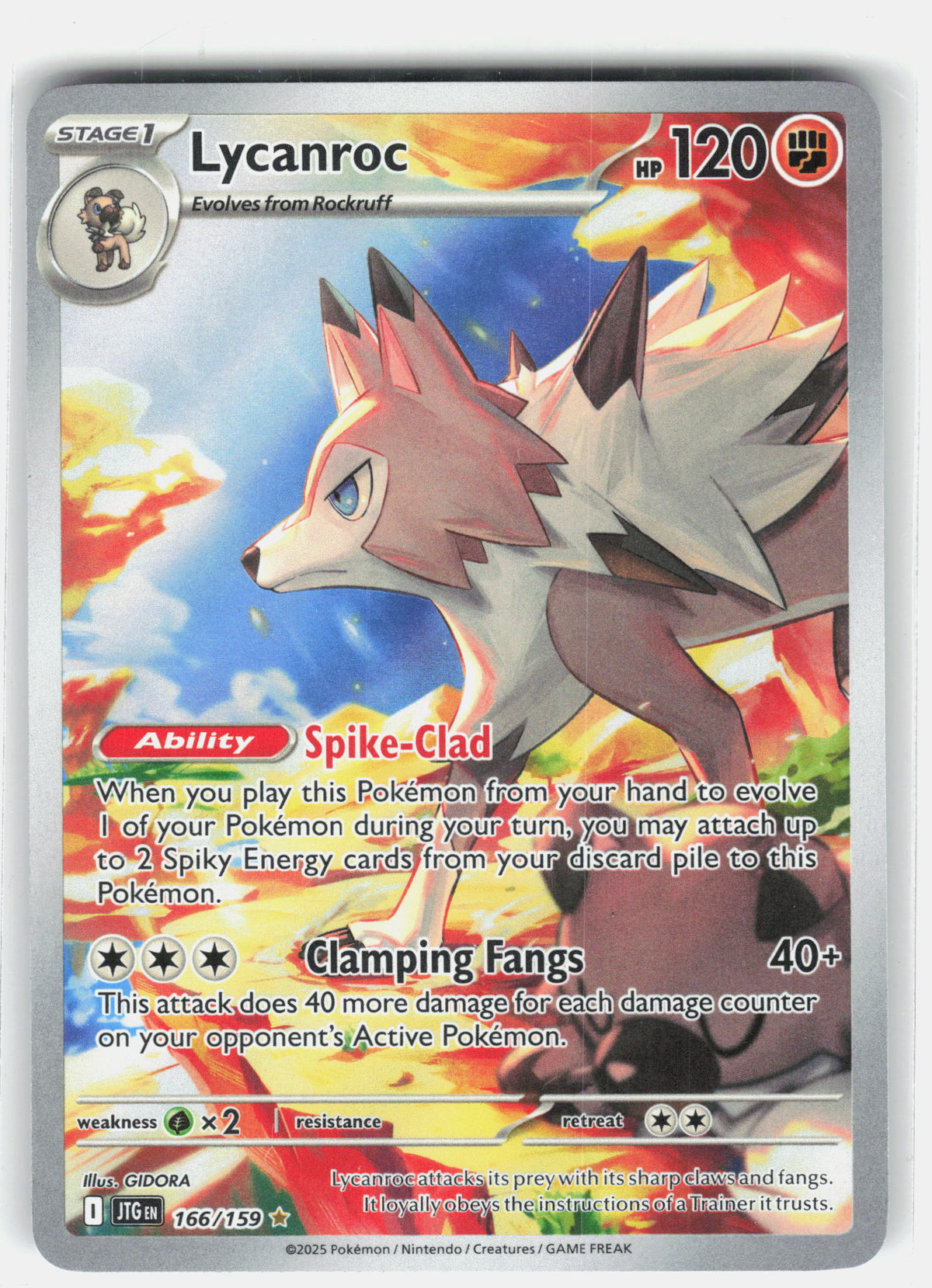 SV09: Journey Together #166/159 Lycanroc