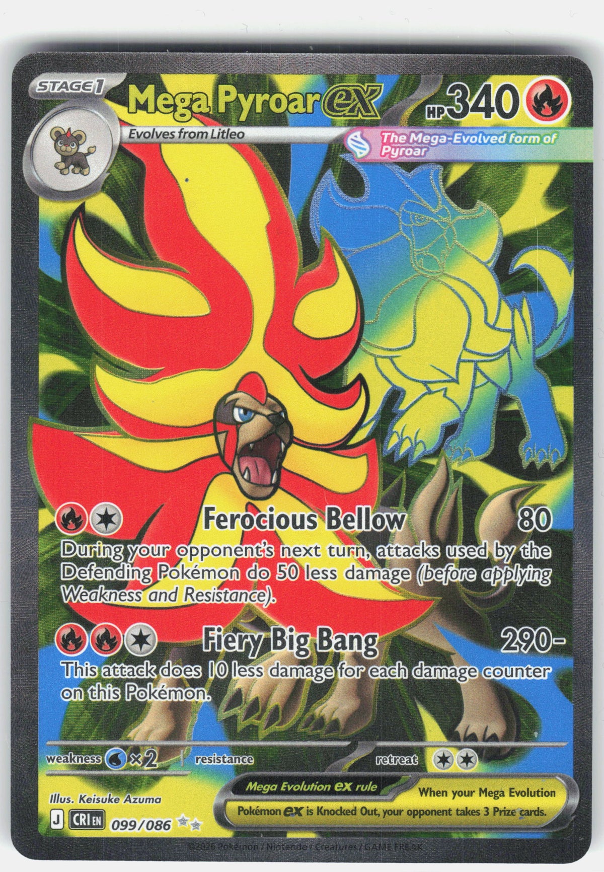 ME04: Chaos Rising #099/086 Mega Pyroar ex