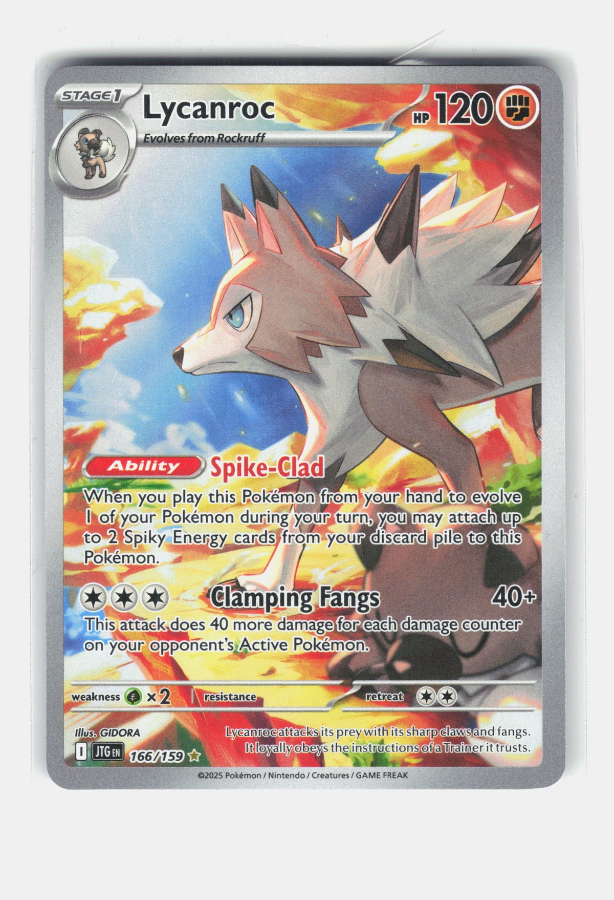 SV09: Journey Together #166/159 Lycanroc