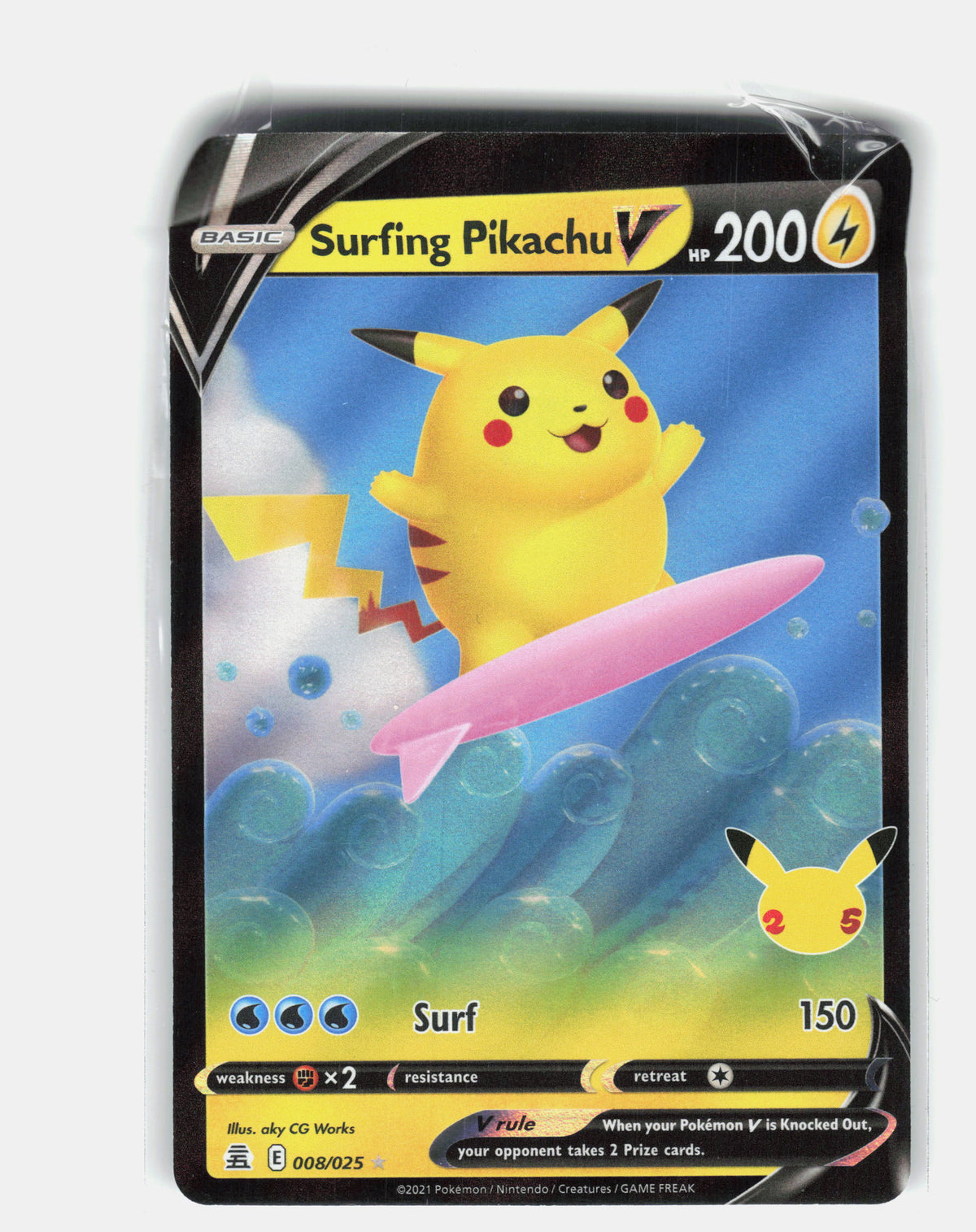 Celebrations #008/025 Surfing Pikachu V