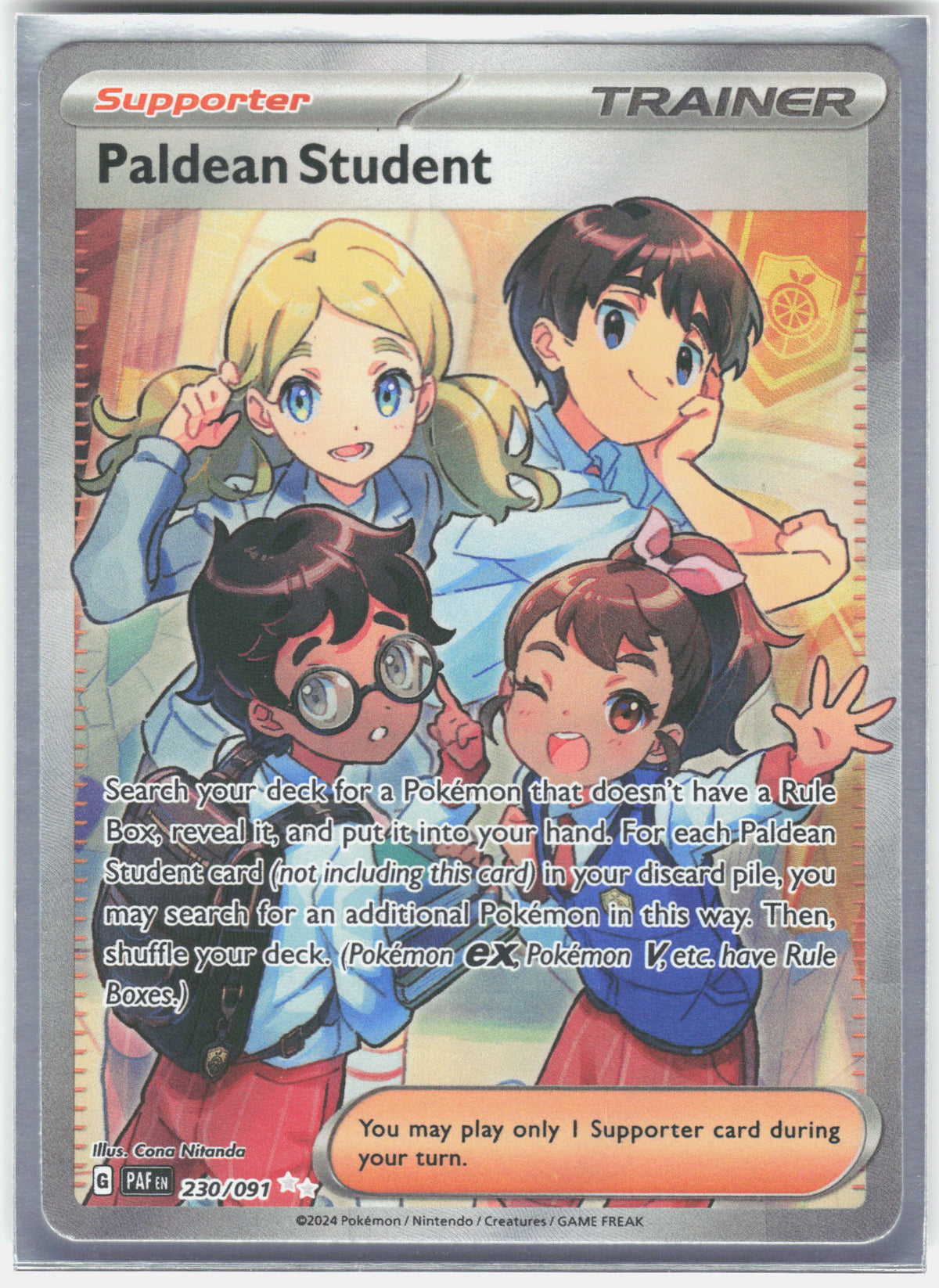 SV: Paldean Fates #230/091 Paldean Student