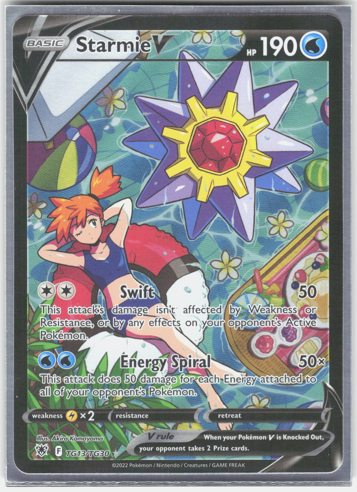 SWSH10: Astral Radiance Trainer Gallery #TG13/TG30 Starmie V