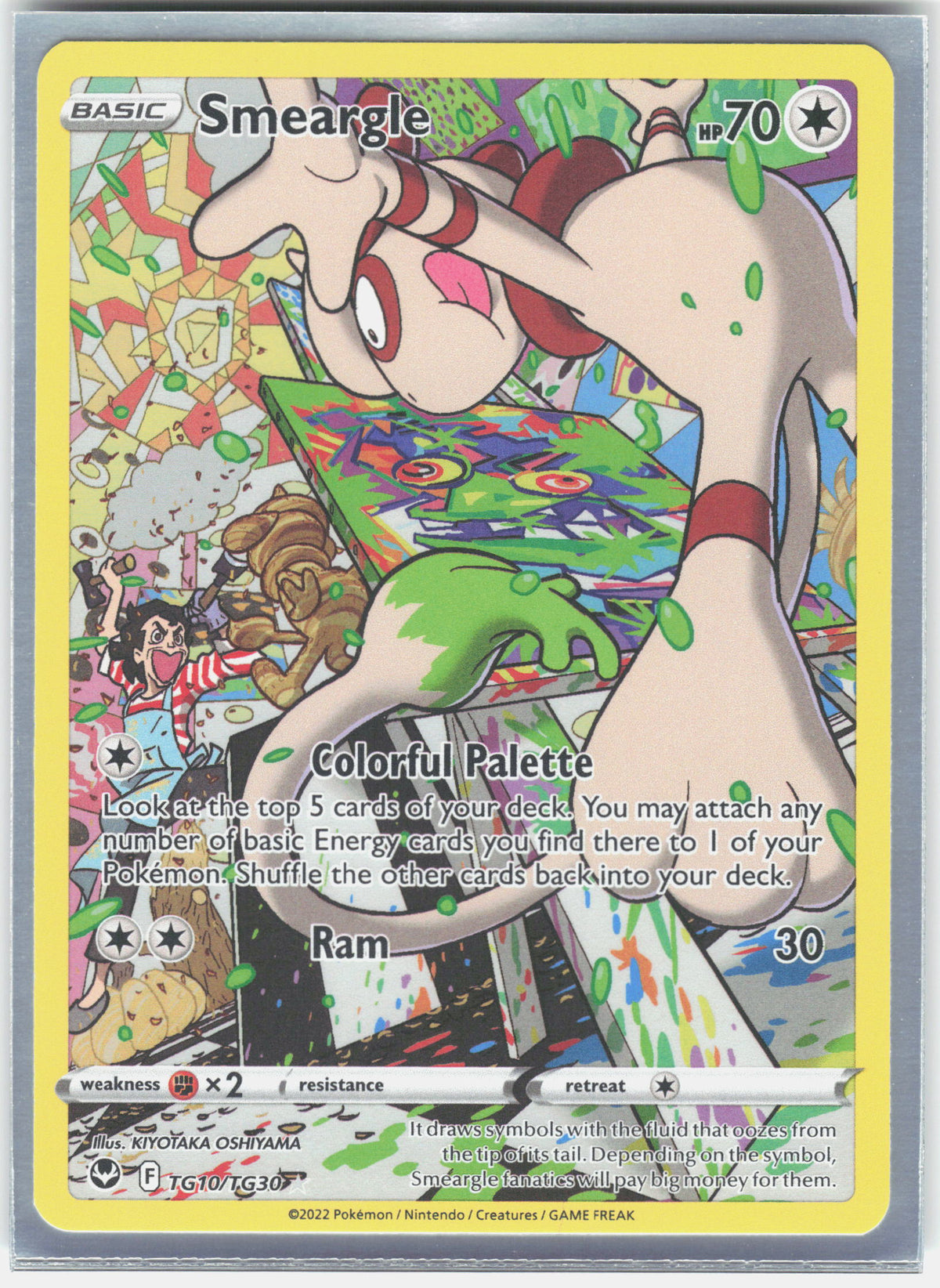 SWSH12: Silver Tempest Trainer Gallery #TG10/TG30 Smeargle