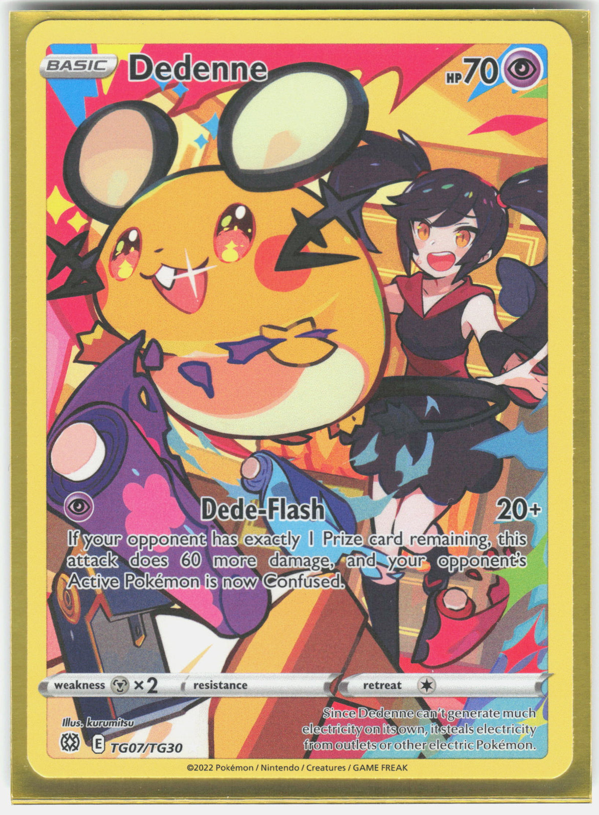 SWSH09: Brilliant Stars Trainer Gallery #TG07/TG30 Dedenne