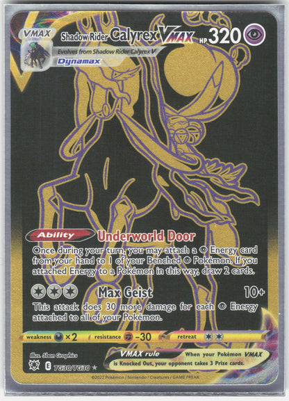 SWSH10: #TG30/TG30 Shadow Rider Calyrex VMAX