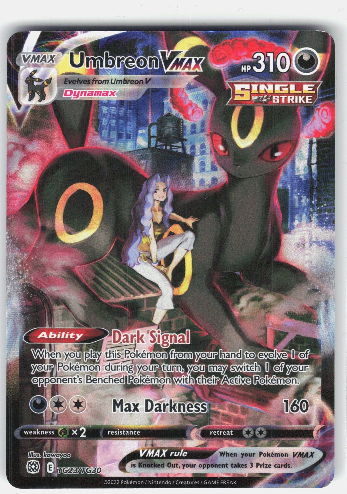 SWSH09: Brilliant Stars Trainer Gallery #TG23/TG30 Umbreon VMAX