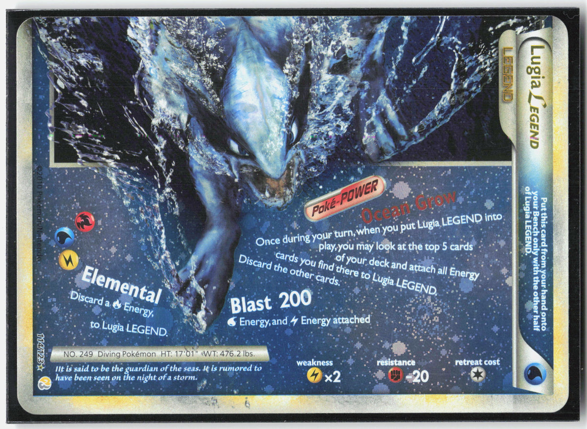 HeartGold SoulSilver #114/123 Lugia Legend (Bottom)