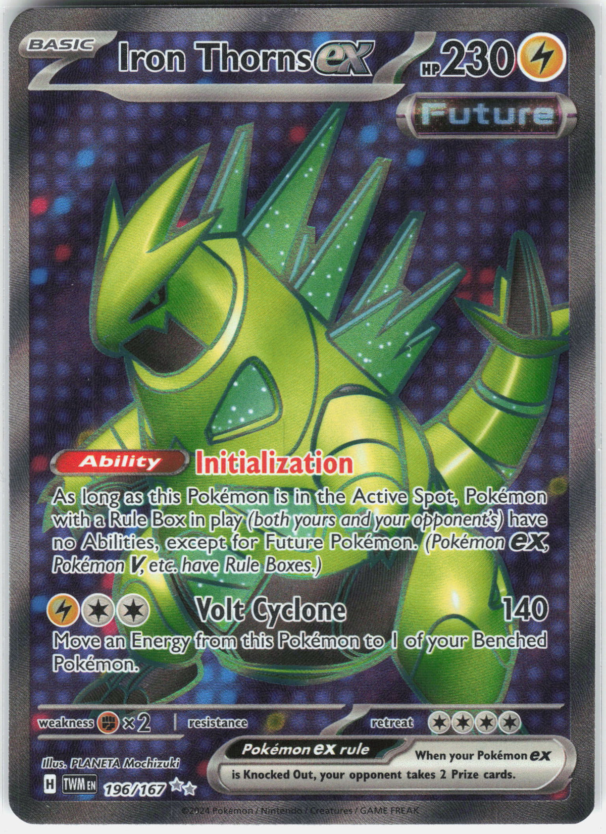 SV06: Twilight Masquerade #196/167 Iron Thorns ex