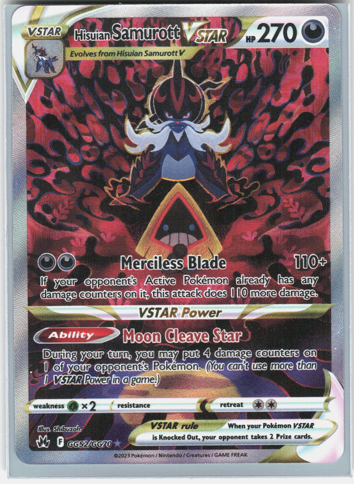 S12a: VSTAR Universe #230/172 Hisuian Samurott VSTAR