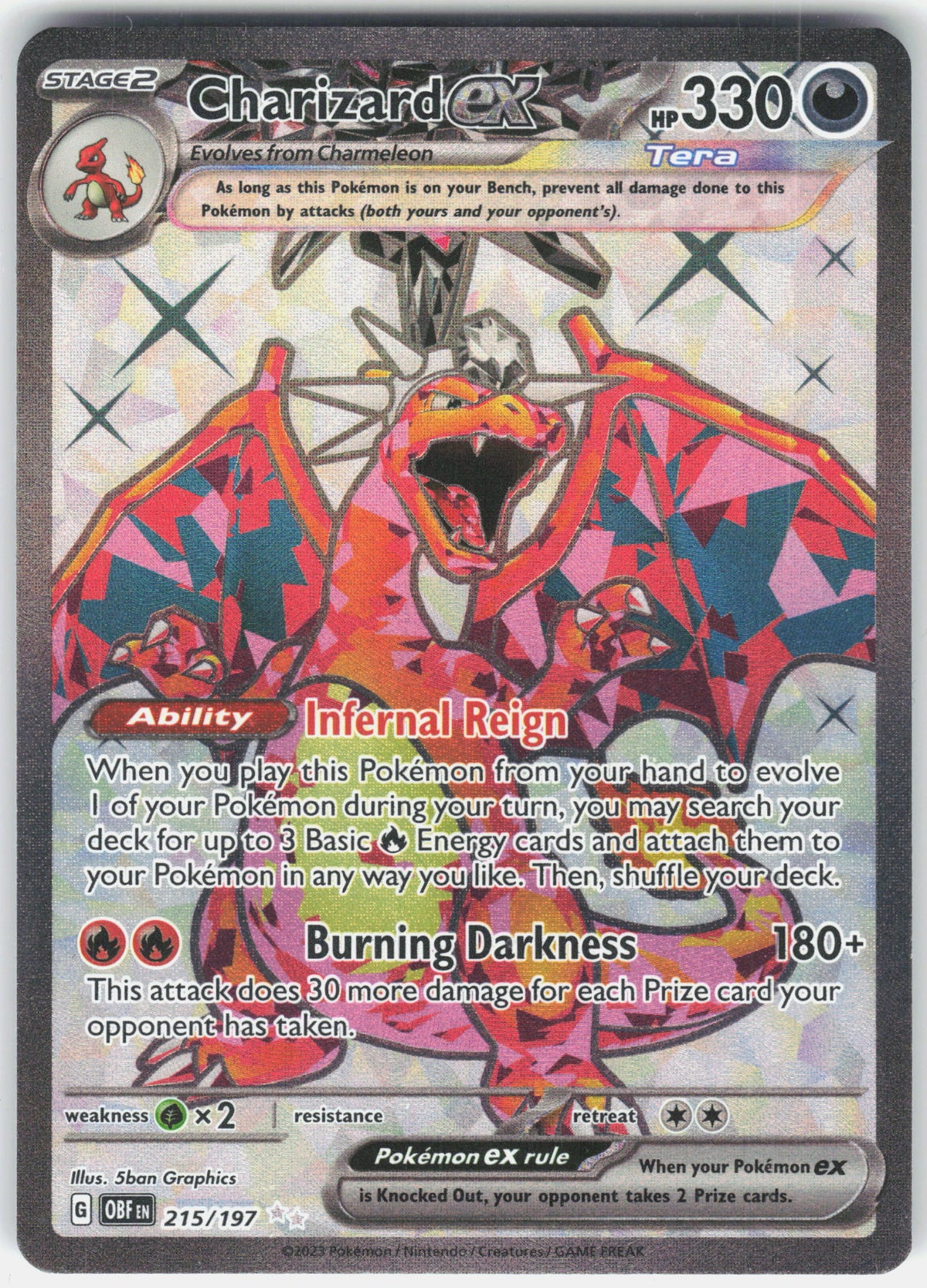 SV03: Obsidian Flames #215/197 Charizard ex