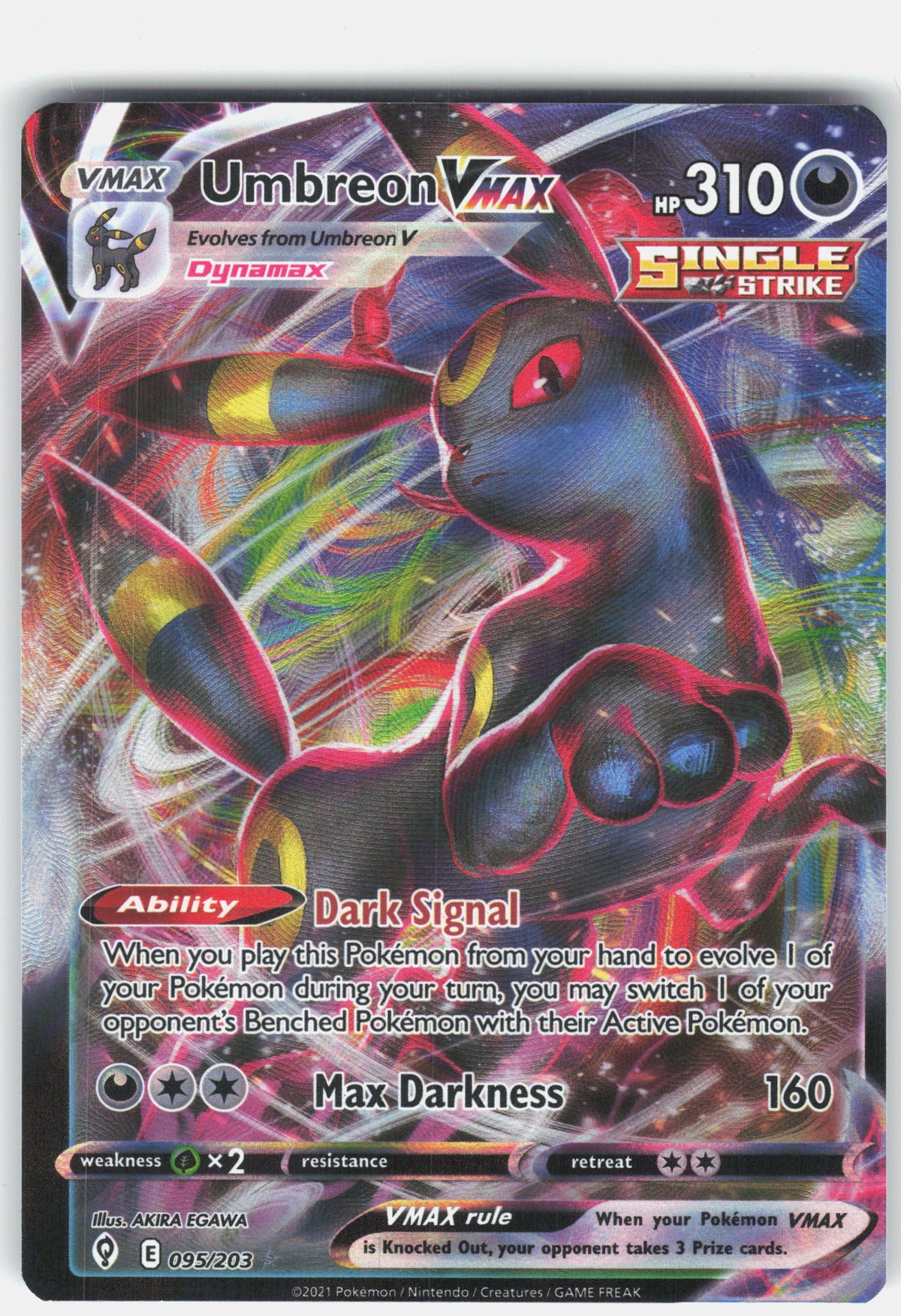 SWSH07: Evolving Skies #095/203 Umbreon VMAX