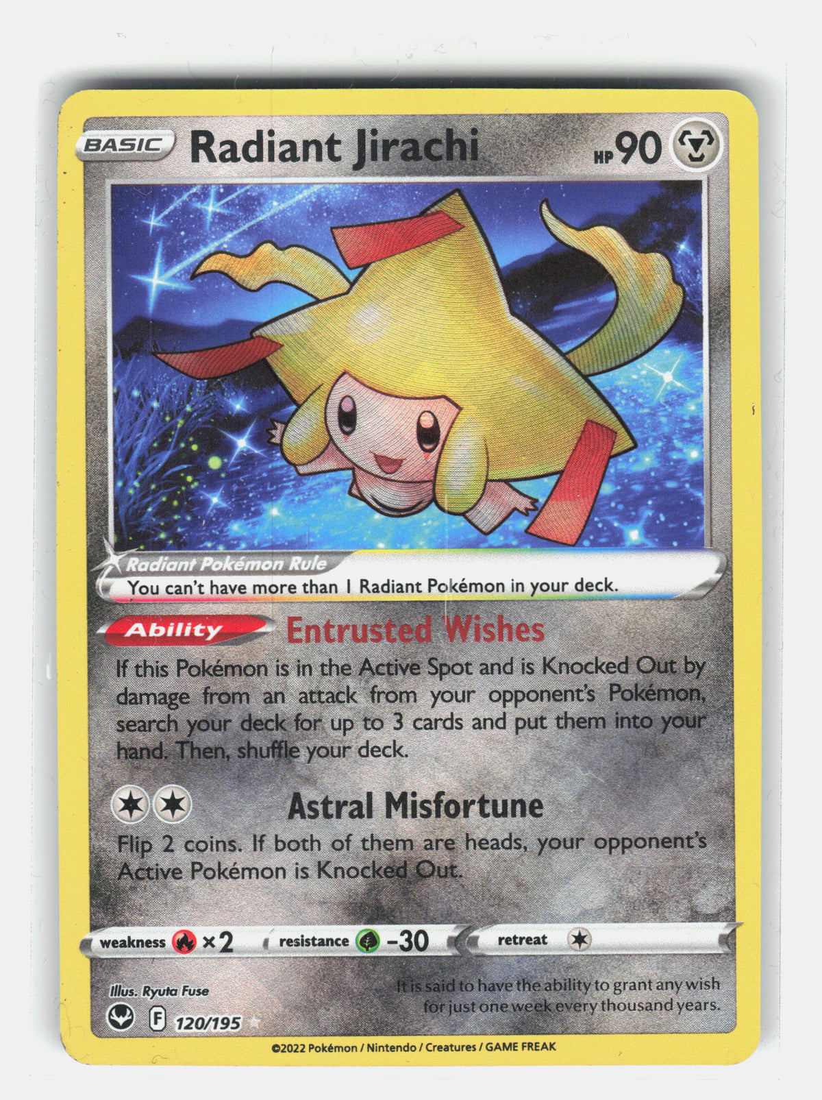 SWSH12: Silver Tempest #120/195 Radiant Jirachi