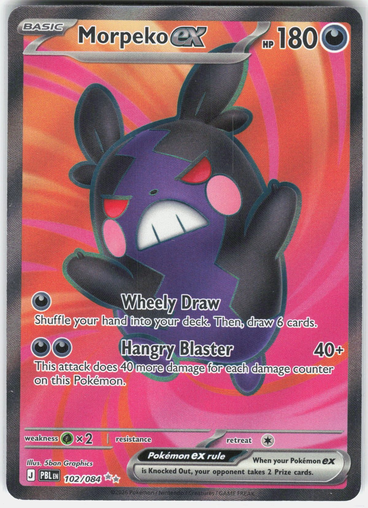 ME05: Pitch Black #102/084 Morpeko ex