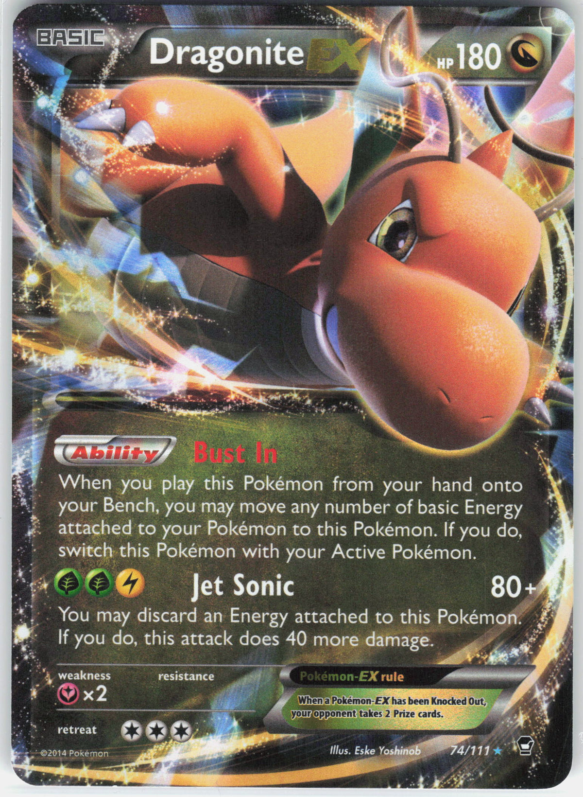 XY - Furious Fists #74/111 Dragonite EX