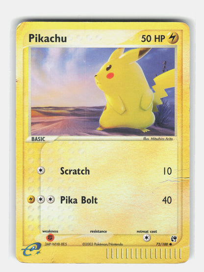 EX Sandstorm #72/100 Pikachu