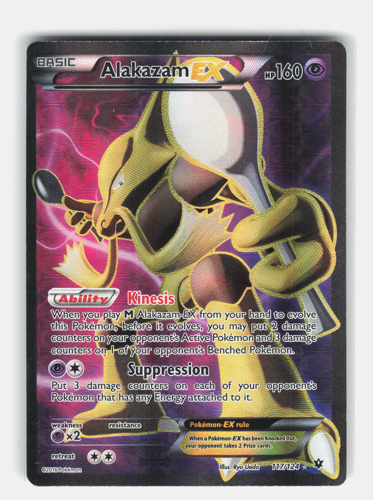XY - Fates Collide #117/124 Alakazam EX (Full Art)