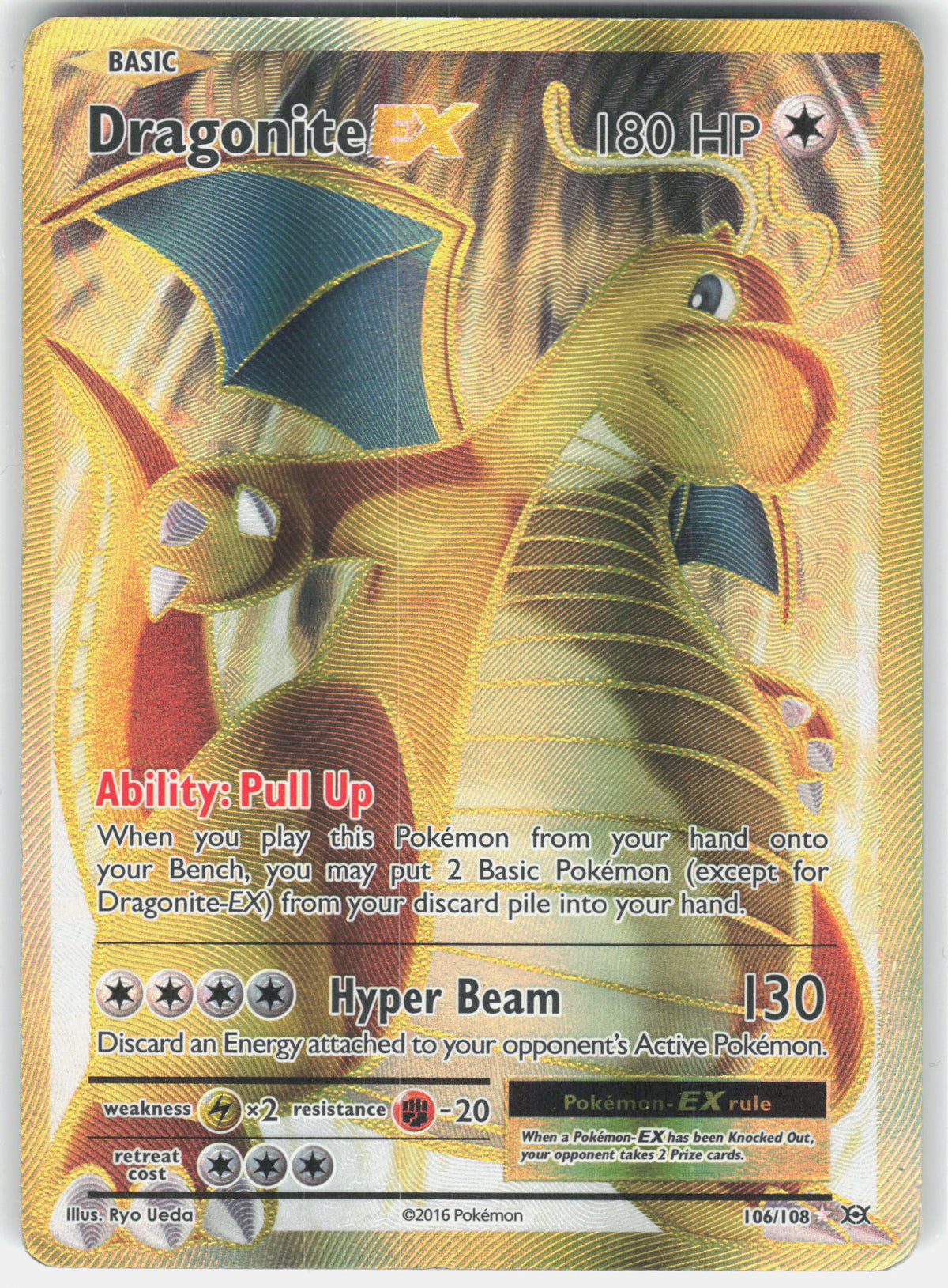 XY - Evolutions #106/108 Dragonite EX (Full Art)
