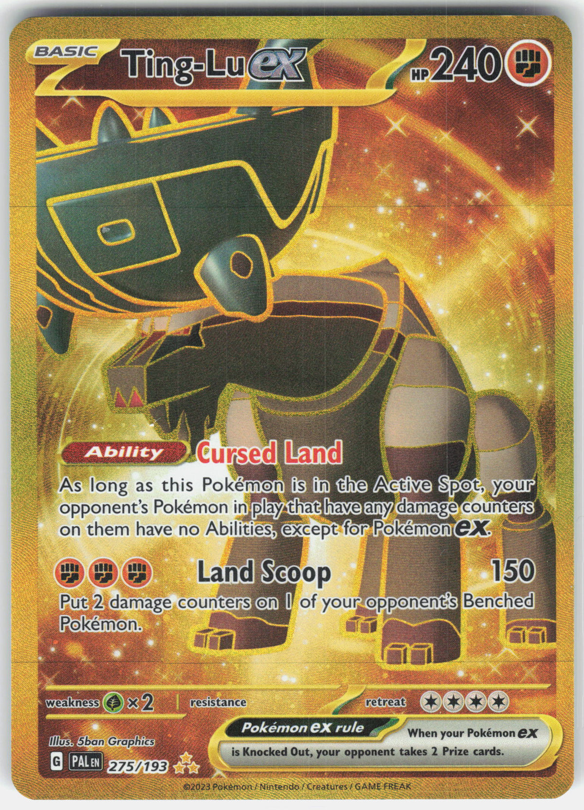 SV02: Paldea Evolved #275/193 Ting-Lu ex