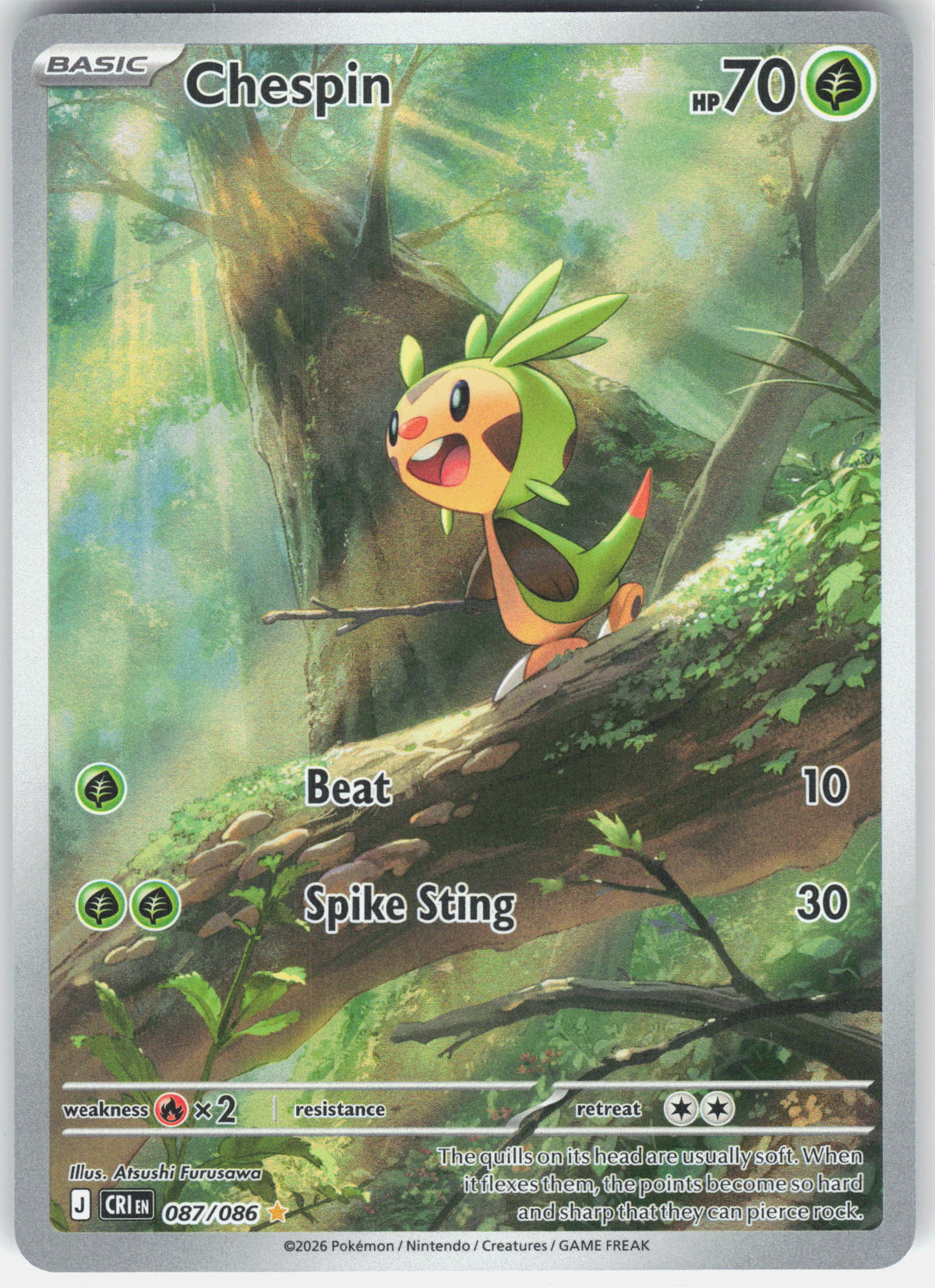 ME04: Chaos Rising #087/086 Chespin