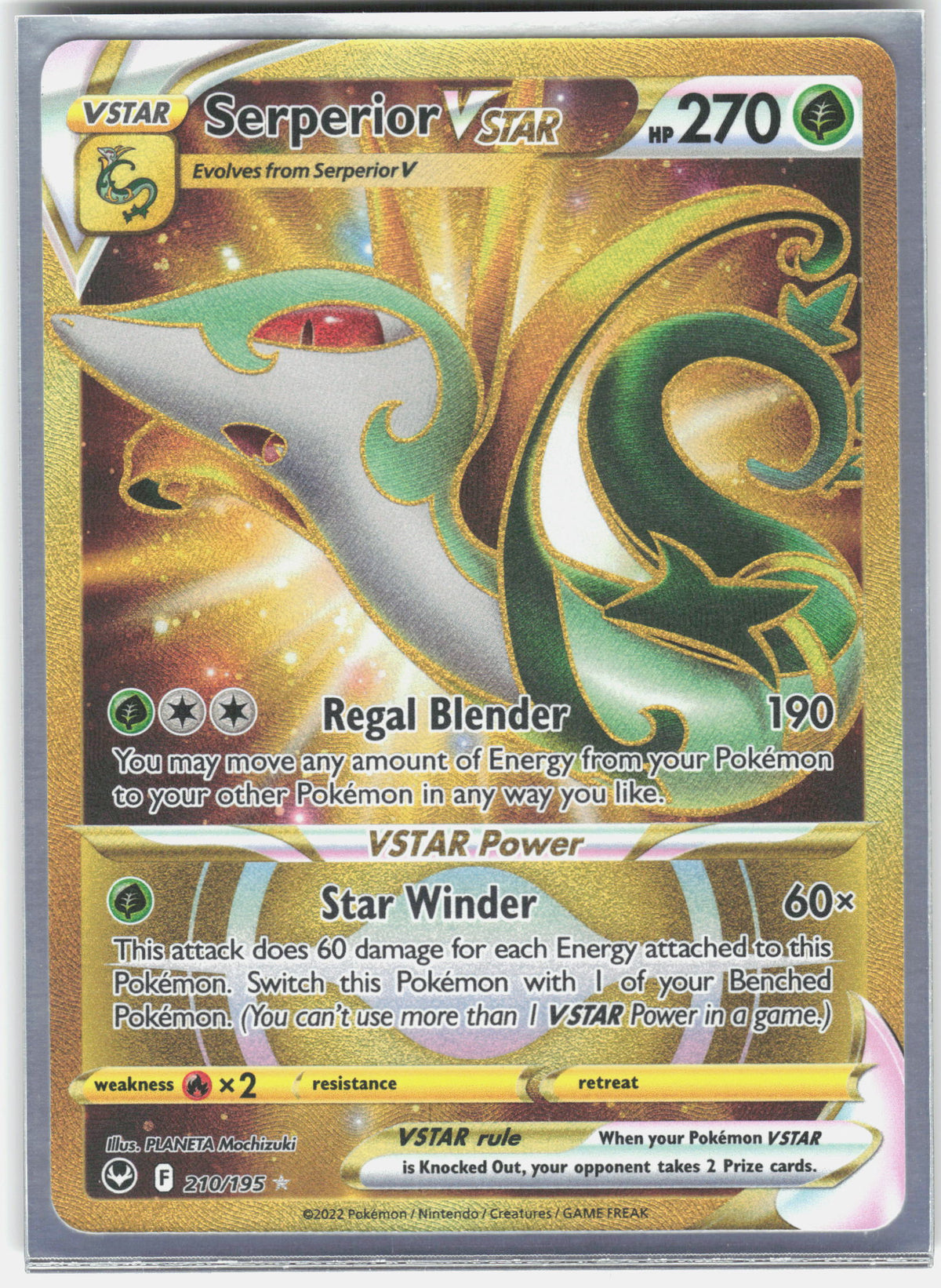 SWSH12: Silver Tempest #210/195 Serperior VSTAR (Secret) (210)